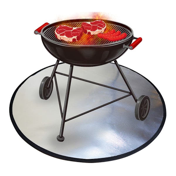 Brannsikker piknikmatte for utendørs, grillmatte, bålmatte