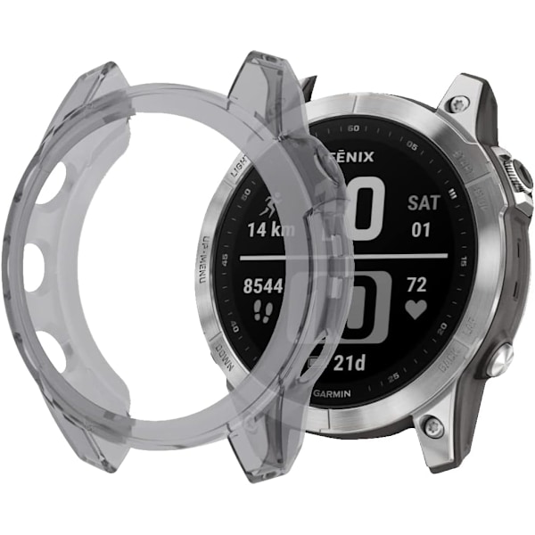 Suojakotelo Yhteensopiva Garmin Fenix 7:lle, Pehmeä TPU Puskurikotelo Pudotuksen- ja Naarmuuntumisenestosuojat Älykellon Lisävarustekotelo Suoja Fenix 7 Kotelolle