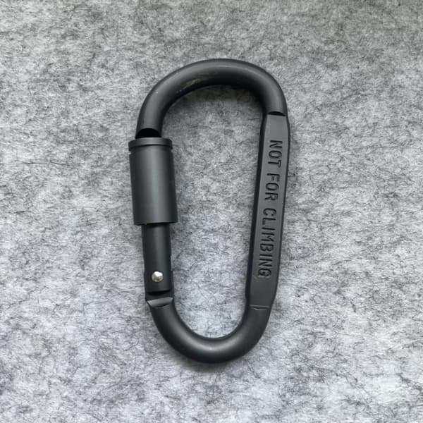 Utomhus 3 tums låsbar karbinhake i aluminium EDC Camping Vandringsutrustning