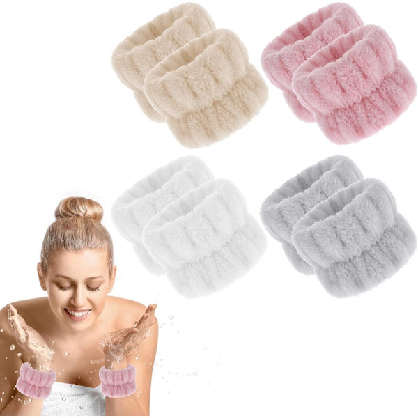Ansiktsvask Armband - 8 st Elastiske Håndkle Armbånd