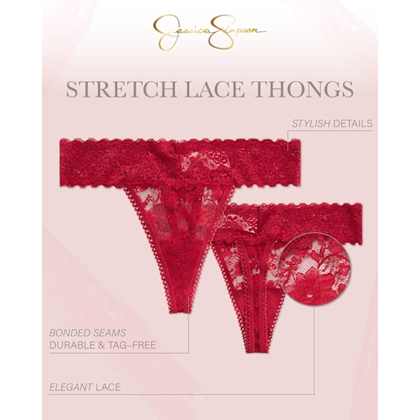 Damunderkläder - 5-pack stretchiga trosor i mikrofiberspets