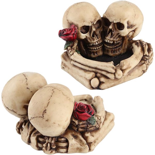 Kraniet Askebæger Resin Moderne Askebæger Bord Askebæger Halloween Ornament til Halloween Indendørs Eller Udendørs Brug