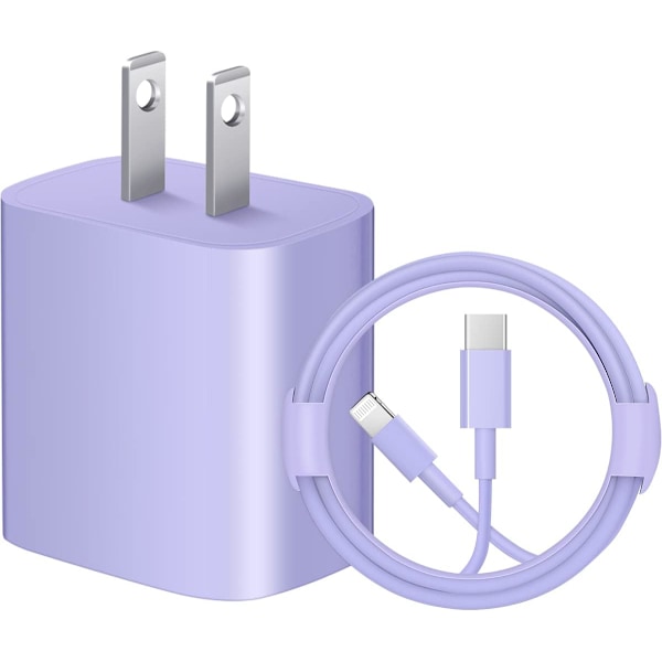 Iphone 14 13 12 11 Snabbladdare [Apple Mfi-certifierad] 20W