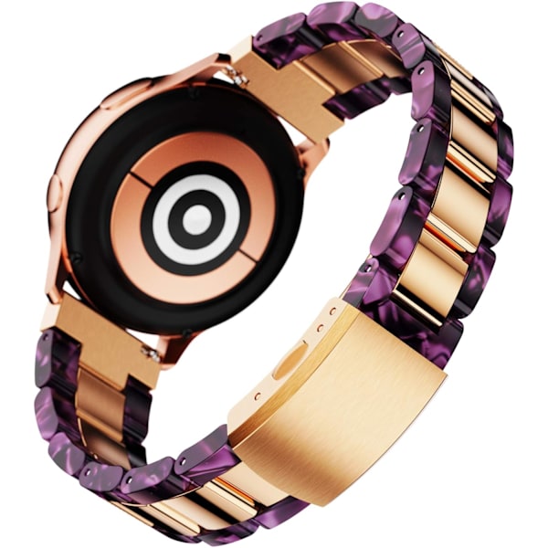 Kompatibel med Galaxy Watch 7 6 5 Band 40mm 44mm/ 6 Classic Band 43mm 47mm Kvinder, 20mm Quick Release Bling Resin Band til Galaxy Watch 4 Band
