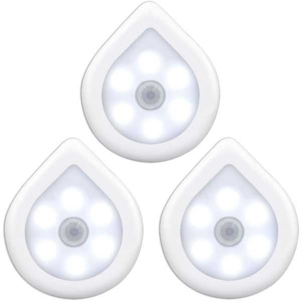 LED-garderobsbelysning under skåpbelysning. 21 LED-batteridriven
