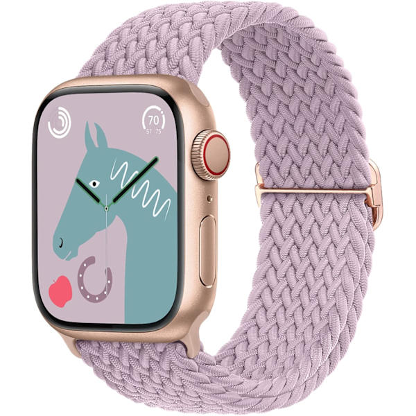 Flätat stretchigt justerbart armband för Apple Watch