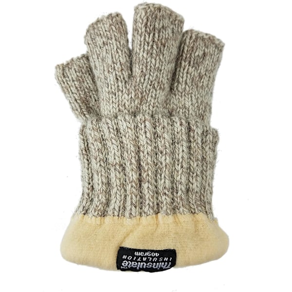Ragg Wool Fingerless Handskar för män