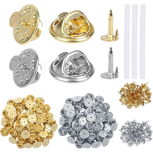 120 stk sommerfugl clutch badge pins for håndverk og smykker