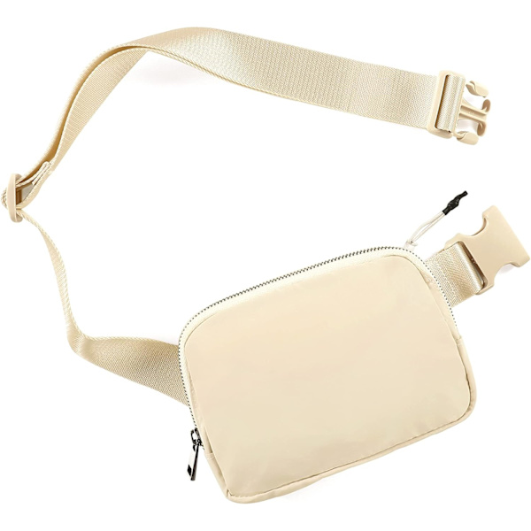 Unisex Mini Bältesväska med Justerbar Rem Liten Midjeväska för Träning