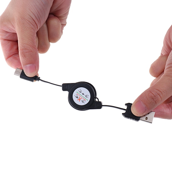Innfellbar Type C Data & Sync Ladeledning Ladningskabel USB C