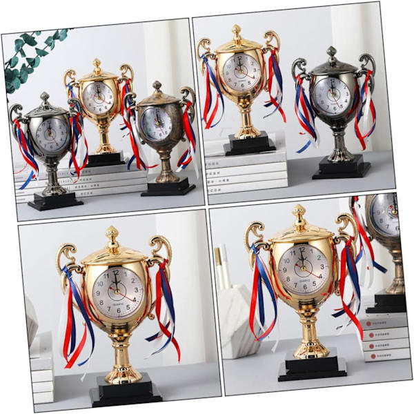 1 st barnpokal - stil klocka bordsklocka unik klocka skrivbordsalarmklocka blandad färg blandad färg
