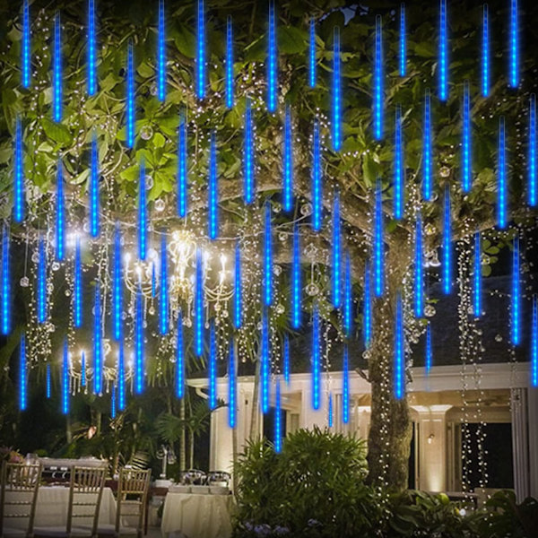 Meteorskurregn Regnlys LED Julelyskjede - 192 LED 11,8\"