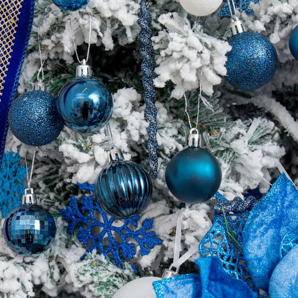 24 stk. julekugler i 24 karat guld, der ikke går i stykker - julepynt