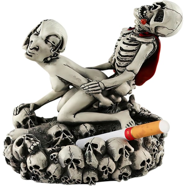 PRETYZOOM Halloween Pumpahuvud Askfat Unik Harts Ashtray i Harts för Hem och Kontor Dekor Halloween Askhållare Orange 12.30X11.40X3.70CM Orange
