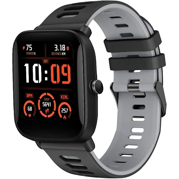 Silikonklocka 20mm kompatibel med Amazfit Bip U Pro,