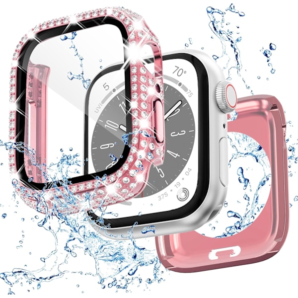 2 i 1 Bling vanntett etui for iWatch Series 6