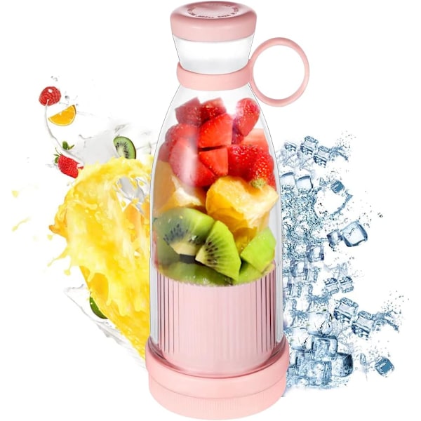 Bärbar mixer för juicing (350 ml) - USB-laddningsbar miniresa juicerkopp