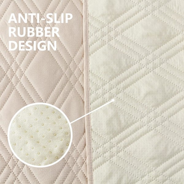 Vattentät hundbäddsskydd hundfilt husdjursfilt (Beige. 52x82 tum)