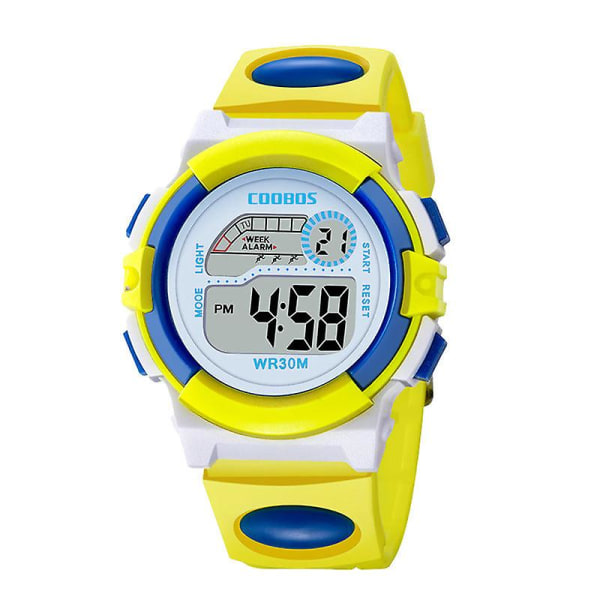 Elektronisk watch med lysande multifunktionell vattentät watch för pojkar och flickor
