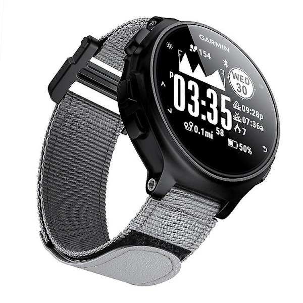 For Garmin Forerunner 735xt Velcro Nylon Rem Grey