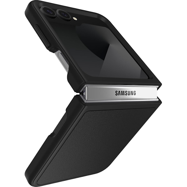 Galaxy Z Flip6 Thin Flex Series Cover - Sort, Ultratynd, Hårdt cover med bløde kanter, 5G og trådløs opladning kompatibel Sort