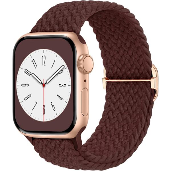 Flätad Solo Loop kompatibel med Apple Watch Band 38 mm