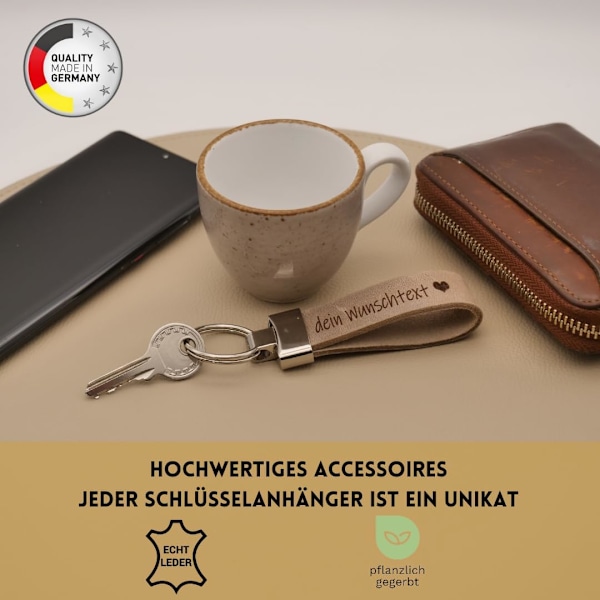 Annamatoni Keyanh? Nger högkvalitativt äkta läder med önskad gravyr, individuell gravyr läder keyanh? Nger personligt - present till