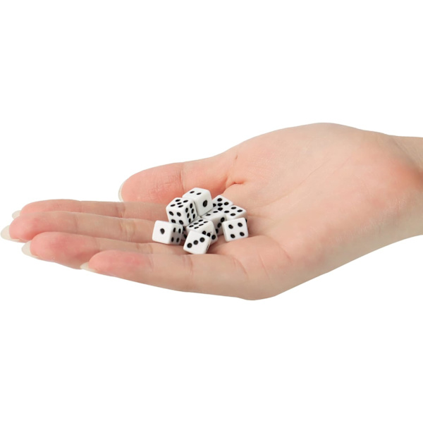 300 stycken tärningar set mini tärningar 6-sidiga spel tärningar små fyrkantiga hörn