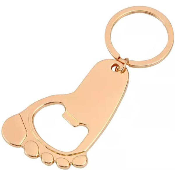 Nøglevedhæng med flaskeåbner - Mini fod-vedhæng til sodavand og øl