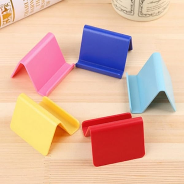 Universal Candy Mobiltelefontilbehør Bærbar Mini Skrivebordsstativ for iPhone Telefon Xiaomi Mobil Bordholder, Tilbehør, Mobiltelefonstativ Rosa
