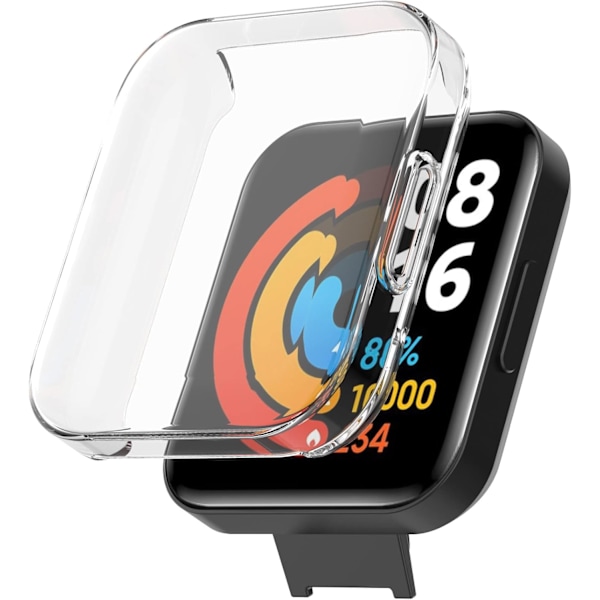 Skärmskydd Kompatibelt med Mi Redmi Watch 2 Lite Fodral Smartwatch Tillbehör Skydd Reptåligt Fullt Skyddande Skärmskydd