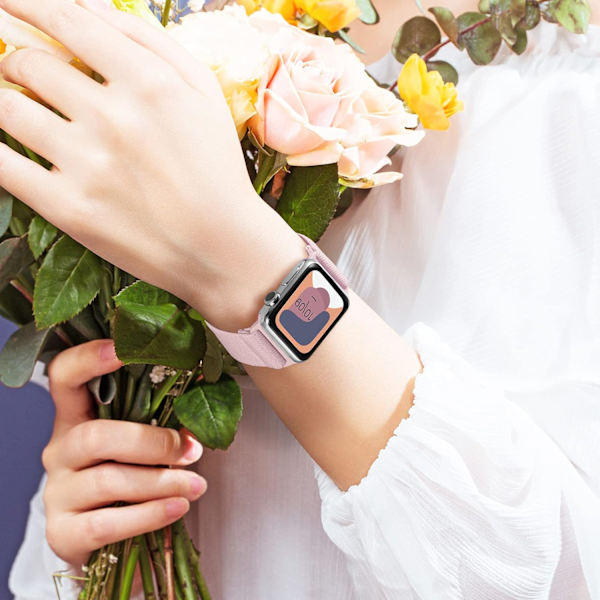 Strækbare nylon solo-remme, der er kompatible med Apple Watch