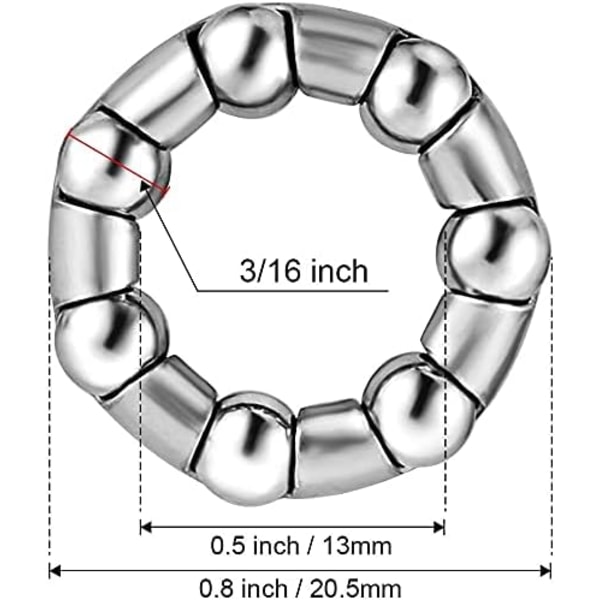 4-pack cykelkullager (3/16 x 7 kulor)