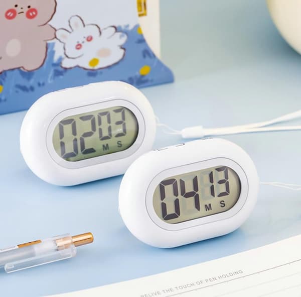 wxsp 4-delt digital timer - Bærbare magnetiske køkkentimere -