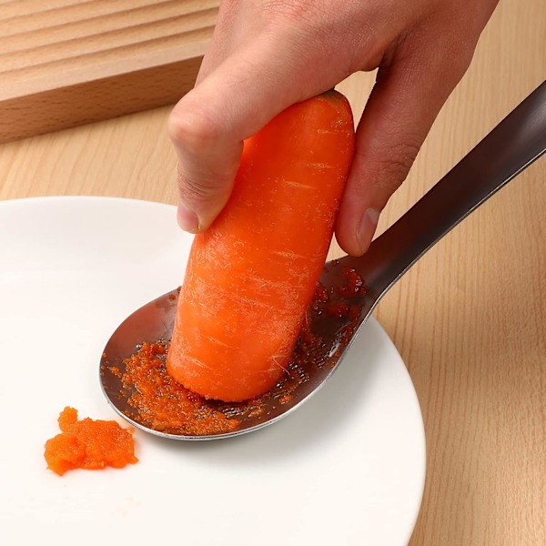 Ingefærknuser Hvitløkspresse Mincer Skje Form Rustfritt Stål Hånd
