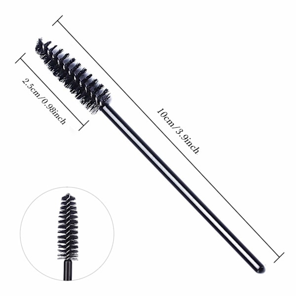 100 stk. engangs mascara-børster