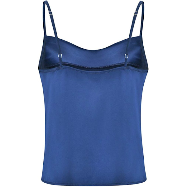 Kvinners Silke Spaghetti Stropp Camisole Sexy Justerbar Satin Slip Myk Vest Tank