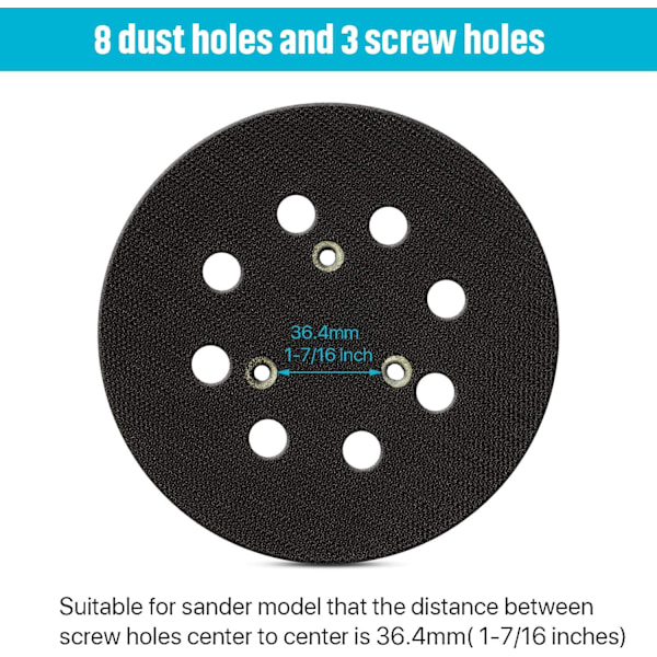 Udskiftning Sander Hook and Loop Sander Pad (2 stk.)