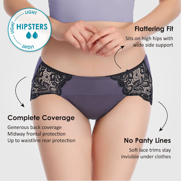 Menstruasjonsbukser | Postmenstruelt undertøy | Dameundertøy i hippie-stil