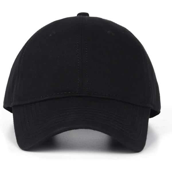 Oversize XXL 100% Bomull Baseballkeps, Justerbar Spänne Enfärgad Pappakeps, Stor Hatt