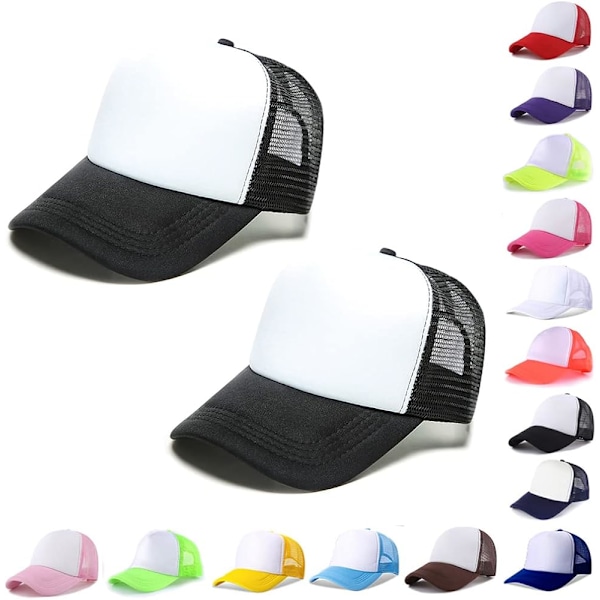 Sublimering Tom Polyester Mesh Cap Mesh Trucker Sommar Mesh Cap