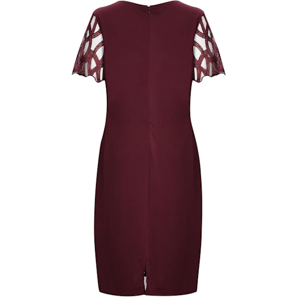 Cocktailklänningar för kvinnor Fashion Plus Size Sequin Party Dress 3/4 ärmar
