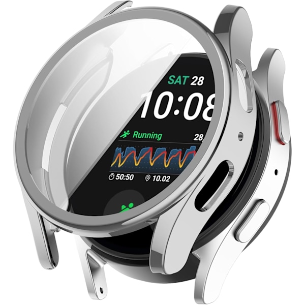 Kompatibel med Galaxy Watch 7 44mm 40mm Skærmbeskytter, Fuld Beskyttelse Blød TPU Etui Cover, Anti Rids Beskyttende Skal Bumper Etui Cover til W