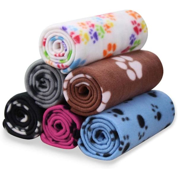 Husdjursfilt Hund Katt Mjuk Fleece Filtar Sovmatta Pad Bäddskydd