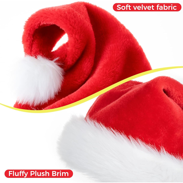 Julhatt, hatt, julhatt för unisex vuxna, extra tjock klassisk