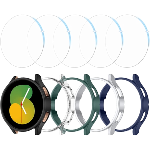 [5+5PCS] Kompatibel med Galaxy Watch 5/Galaxy Watch 4-skærm