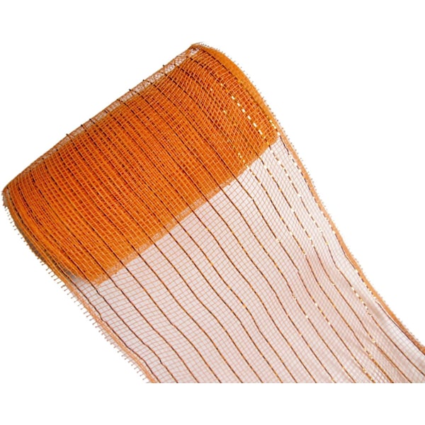 10 meter metallisk poly mesh-bånd for dekorasjon/kranslaging