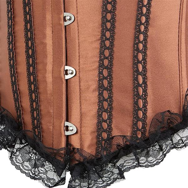 Plus Size Korsetter för Kvinnor Blommig Overbust Korsett Topp Bustier Lingeire