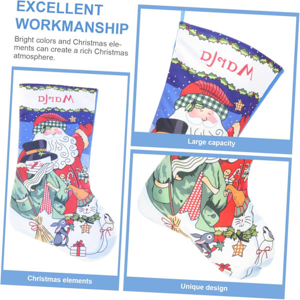 OFFSCH Julstrumpa Hängande Ornament Jul Hängande Strumpor Dekorationer för Julfest Barn Juldekoration Julgran Vacker