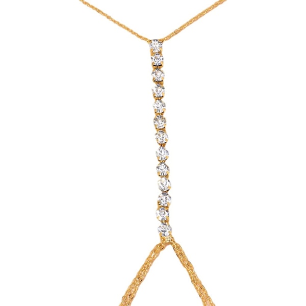 Guld kroppskedja Smycken för kvinnor Body Chain halsband